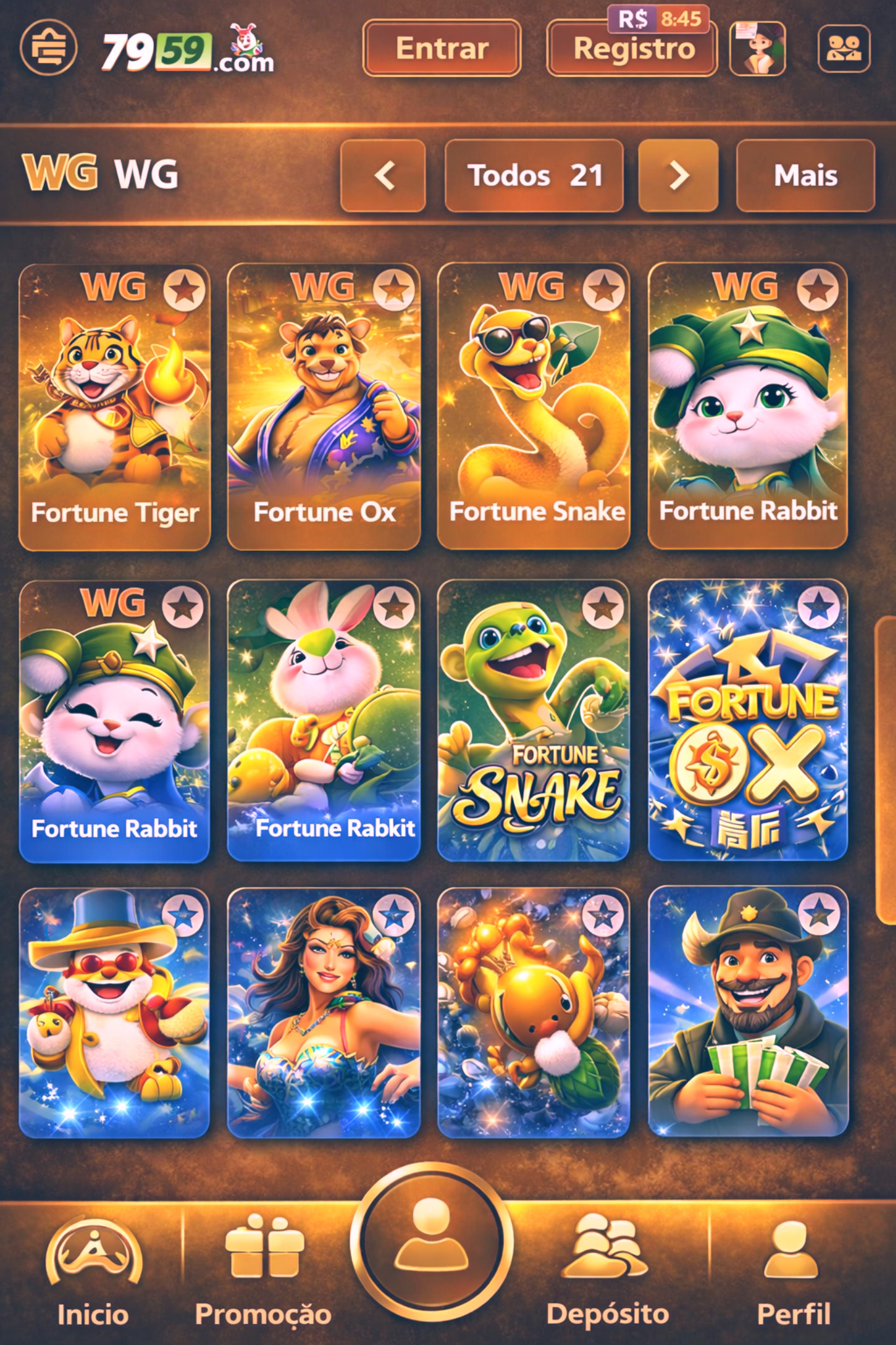 sinais do fortune ox 